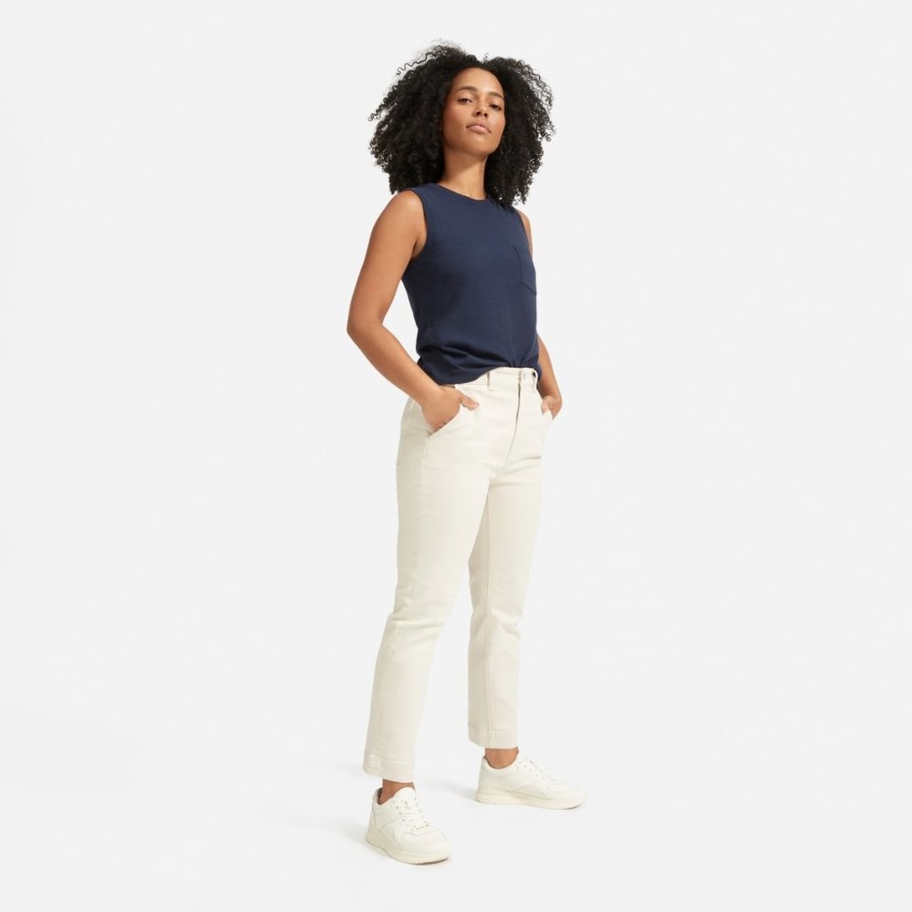 Everlane short length The Slim-Leg Crop sandstone